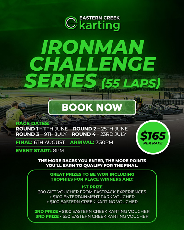 Ironman Challenge Series Eastern CReek Karting